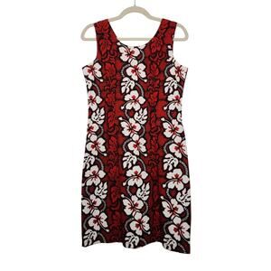 Vintage Hawaiian Hawaii Aloha Beach Dress Floral Flowers Kys Medium Ocean